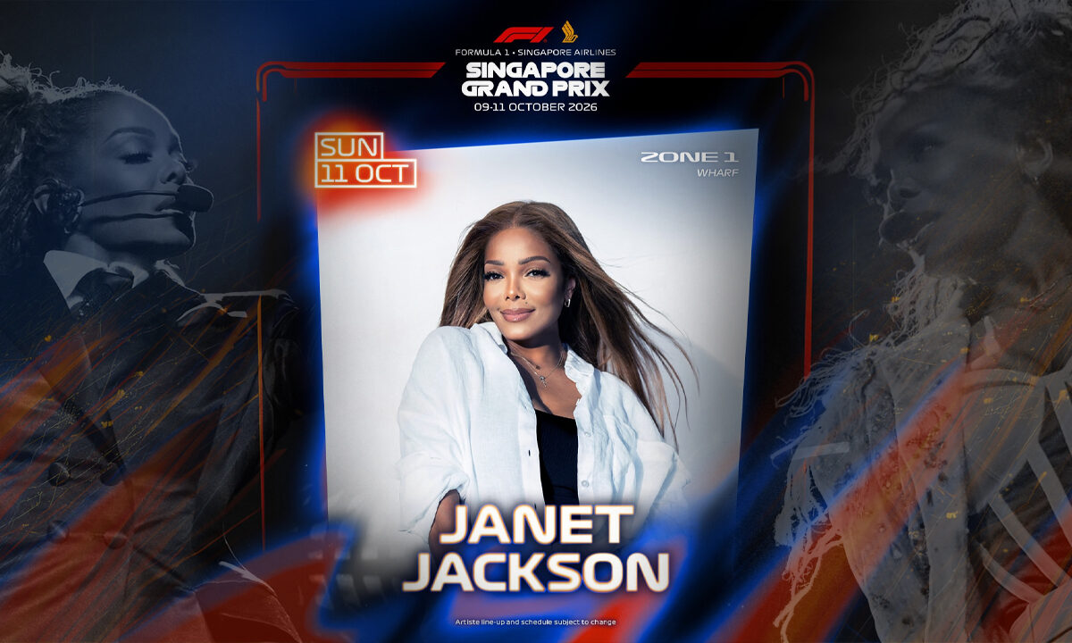 Janet Jackson irá se apresentar na final do F1 Grand Prix em Singapura